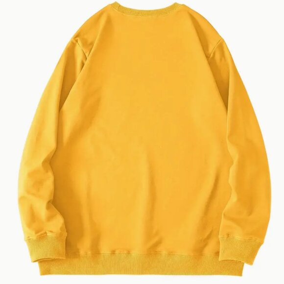 XXL - Thankful Print Loose Sweatshirt, Casual Long Sleeve, Crew Neck Sweatshirt - Picture 2 of 5